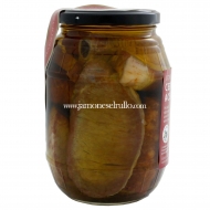 Conserva de cerdo Mezcla (Lomo, Costilla y Longaniza) en aceite de Oliva, 1 kg-Rullo-www.jamoneselrullo.com