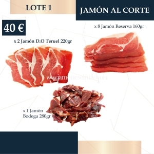 Lote 1 Jamón al corte Lote 1 Jamón al corte-Rullo-www.jamoneselrullo.com